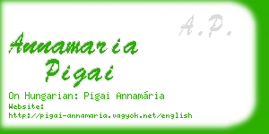 annamaria pigai business card