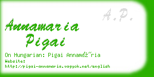 annamaria pigai business card